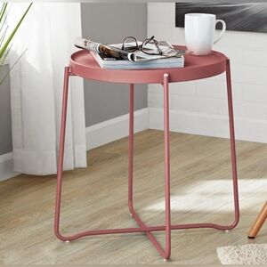 Foldable Round Side Table